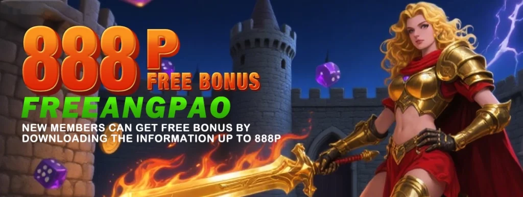 OKAOK download free angpao theme page featuring festive red design, casino app access, login register button, and online games platform